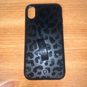 Midnight leopard loopy case for iPhone XR